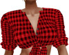 Country Girl Red Tie Top