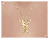 Necklace of letters Y