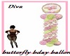 butterfly balloon colum