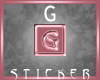 Letter G-1 Sticker *me*