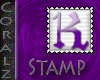 Purple "K" Stamp