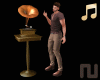 Anim. Gramophone w/Radio
