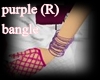purple bling bangle (R)