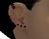Pink/Black Earrings