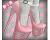 Pink spiked shoes