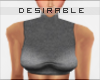 D| Grey Cropped Top