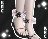 Candy Coal Flower Anklet