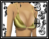 24k Gold Bikini Top