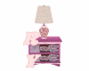 mesita dormitorio rosa