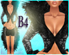 *B4* Black Feathers Top
