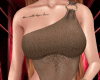 $ Brown Sheer Dress