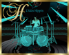 H | Crystal Teal Drums