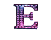 NEON  LETTER  E