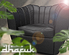 金 Black Leather Chair