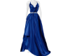 Blue Xmas Cowl Gown