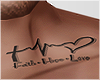 ♛ Heartbeat Tattoo.