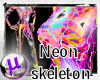 Neon lightening skeleton