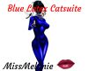 Blue Latex Catsuite