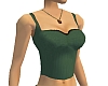 Green top with necklace