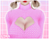 Pink Heart Sweater
