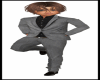 BOYS GRAY SUIT & SHOES