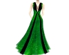 Black and Green Gown