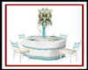 Teal/Cream Guest Table