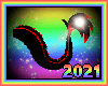 Neon DragFox Tail | M