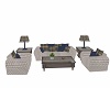 COUNTRY BLUE/GREY SOFA