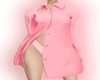 UNDONE SHIRT DRESS-pink