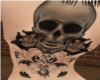 Skull & Flower Tatt