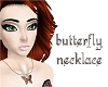 Butterfly Necklace - Red