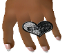 Ring heart emo left