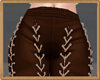 Brown Lace Up Pants