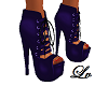 Purple Black Short Boots