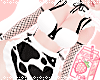 牛MAID: black cow apron