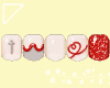 Nail 02 heart ketchup