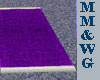 *MM* purple & white rug