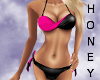 *h* Bikini Pink Black