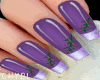 C~Purple Mistletoe Nails