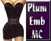 [MC] Plum Emb Dress