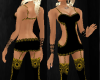 Black and gold outfit