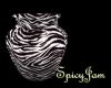 Blk/Wht Zebra Vase