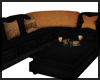 Black/Gold Sofa Set ~