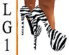 LG1 Zebra Stripe Heels