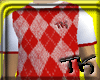 Red Plaided Tee
