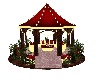 Romantic fireplace tent