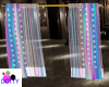 neon holographic curtain