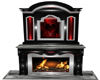Love Red Fireplace