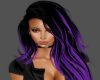 long hair black/purple